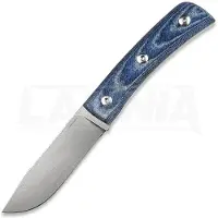 Straight Line Buster - Stonewashed - Denim Canvas Micarta Messer