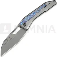 We Knife Inceptus Taschenmesser, Gray & Flamed Ti, Stonewash