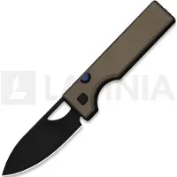 Kizer Cutlery Little Ringbo AEB-L Taschenmesser, Brown Aluminum, Black Stonewash