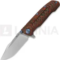 Reate 9D-V2 Taschenmesser, Lava Flow Fat Carbon, Satin