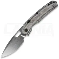 Vosteed Psyop 332 - Stonewash - Norplex UltreX Micarta Taschenmesser, schwarz