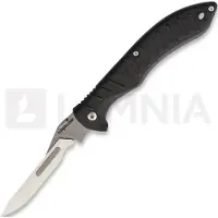 Havalon Forge Rubber Handle Taschenmesser, schwarz