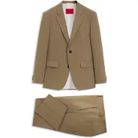HUGO Slim-Fit Zweiteiler aus Stretch-Woll-Mix Grösse 102
