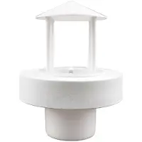 Typecat Schwimmender Nebelspender, Ultraschall-Luftbefeuchtergeneratoren, Vernebler, Wasserbrunnen-Nebelmacher für -Poolteich (Weiß)