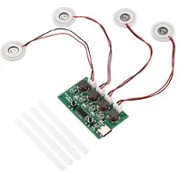 Torribaly DC5V Typ-C -Luftbefeuchter DIY-Kits Nebelerzeuger und Treiberplatine 4 Nebelgerät Zerstäubungsfolie Zerstäuberblatt