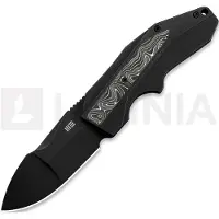 We Knife Coral, Black Ti/Aluminum Foil CF, Black SW