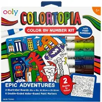 Ooly Malen nach Zahlen Set - Colortopia Epic Adventures - Kreatives Spielzeug