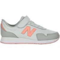 New Balance Unisex für Kinder. P323V1_KL Sneaker 323 Bungee Lace mit Klettverschluss oben, silber (35), Wohnung, Sportlich, Kinderbekleidung