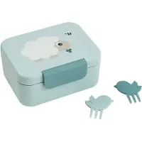 Done by Deer Tiny Farm Brotdose mit Snack Picks, Blue