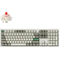 Keychron Q6 Max, Verkabelt & Kabellos, USB + RF Wireless + Bluetooth, Mechanischer Switch, QWERTY, RGB-LED, Weiß