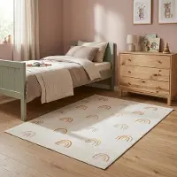 Little Olly Waschbarer Kinderteppich - Evi Rainbow Bunt 80x150 cm