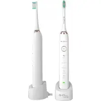 Niceboy SONICWHITE, Erwachsener, Vibrierende Zahnbürste, Tägliche Pflege, Tiefenreinigung, Zahnfleischpflege, Sensibel, Whitening, 43000 Bewegungen pro Minute, Weiß, 2 min