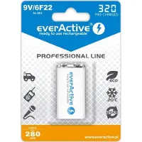 EverActive EVHRL22-320, Wiederaufladbarer Akku, 9V, Nickel-Metallhydrid (NiMH), 9 V, 1 Stück(e), 320 mAh