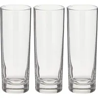 Bormioli Rocco Satz von 3 Longdrink Cortina Gläsern, Glas, Klar, 30,5cl.