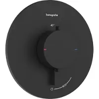 Hansgrohe Ecostat Comfort S Thermostat Unterputz für 1 Verbraucher, Mattschwarz