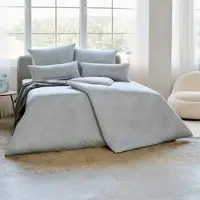 Estella Mako Interlock Jersey Bettwäsche Pippa grau 160x210 cm + 65x100 cm - grau