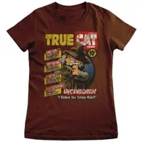 Garfield Shirt "True Cat Cases Cover Girly Tee" in Braun | Gr.: L