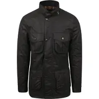 Barbour Corbridge Wachsjacke Schwarz