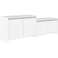 vidaXL TV-Schrank Weiß 146,5x35x50 cm Holzwerkstoff