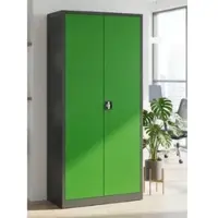Stier Universalschrank Basic 92 x 42 cm 4 Fachböden anthrazitgrau/grün