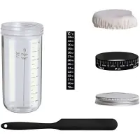 Typecat Sauerteig-Set, Sauerteigbrot-Gläser, Luftdichte Gläser, 1000 Ml