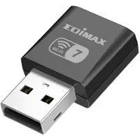 Edimax EW-7822UN7, Kabellos, USB, WLAN, Wi-Fi 7 (802.11be), 2880 Mbit/s, Schwarz