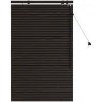 vidaXL Venezianische Jalousie Dunkelbraun 85 x 130 cm 35 mm