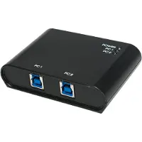 Logilink UA0216, USB 3.2 Gen 1 (3.1 Gen 1) Type-B, USB 3.2 Gen 1 (3.1 Gen 1) Type-A, 5000 Mbit/s, Schwarz, Kunststoff, RoHS