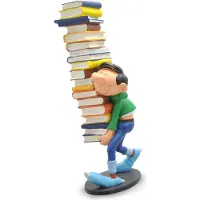 Plastoy SAS 300 - Gaston Lagaffe: Figur Gaston mit Bücherstapel
