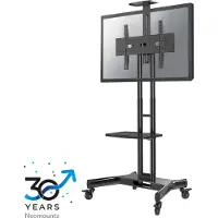 NeoMounts NM-M1700BLACK TV-Trolley 32-75", Schwarz, Fester Bodenständer, Stahl, 50 kg, 81,3 cm (32"), 190,5 cm (75")