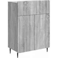 vidaXL Sideboard Sonoma-Grau 66 x 34,5 x 92 cm Holzwerkstoff