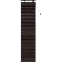 vidaXL Venezianische Jalousie Dunkelbraun 65 x 250 cm 35 mm