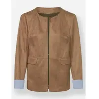 Witt Weiden Lederimitat-Blazer in camel | Gr.: 36