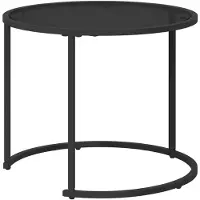 vidaXL Kaffeetisch Set 2 stk. 55 x 55 x 45 cm Stahl