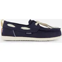 HeyDude Harbor Lo Breeze Washed Twill Damen Loafer Navy Größe 38