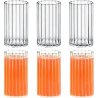 Wilmax England Wilmax Geriffeltes Glas 250 ml 6er Set WL-888624/A6