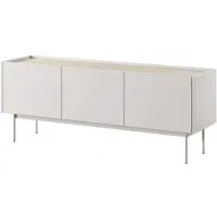 Masseno TV-Schrank COLORE 144 cm Fernsehschrank mit 3 Türen TV-Lowboard für Wohnzimmer Modern 144x37x55 cm Kaschmir / Kaschmir