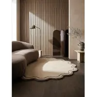 KADIMA DESIGN Wollteppich geometrisch Naturfarben Ø180 cm - WINCH