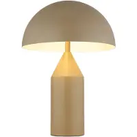 Globo Lighting Tischleuchte, Metall sandfarben, 2 flammig, H 39 cm