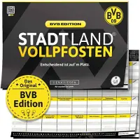 Denkriesen Stadt Land Vollpfosten BVB Edition – "Entscheidend ist auf'm Platz." | A4 Spielblock