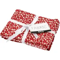 Creativ Company Patchworkstoff Baumwolle Rot 45x55 cm 4 Stück Bundle