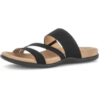 Gabor Pantolette Keilabsatz, Schupfschuh, Sommerschuh mit feinen Riemen