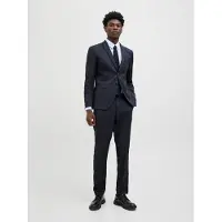 Jack & Jones Anzug "JPRCOSTA SUIT" Set, 2 tlg. sehr schmal aus Polyester, sehr schmale Passform, mit Reverskragen, Langarm-Sakko