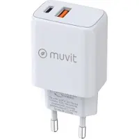 Muvit For Change Qc 3.0 18w + Pd 25w Usb-a-und Usb-c-wandladegerät