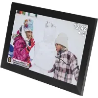 Denver Digitaler Bilderrahmen 15,6 Zoll – XL – Full HD – Frameo-App – Fotorahmen – Digitaler Kalender – WLAN – 16 GB – IPS-Touchscreen – PFF1501B