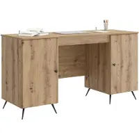 vidaXL Schreibtisch Artisan-Eiche Holzwerkstoff 142,5 x 50 x 75 cm