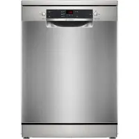 Bosch Serie 2 SMS25GI09F, Freistehend, Standardgröße (60 cm), Edelstahl, Schwarz, Tasten, 1,75 m
