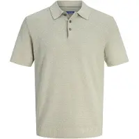 Jack & Jones Bluriley Poloshirt Bequemer Flachstrick aus Baumwolle, Klassischer, zeitloser Look, Vielseitiges Basic für jeden Tag