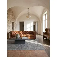 KADIMA DESIGN WOLLTEPPICH ALNE, einfarbig, Grau, 200 x 290 cm