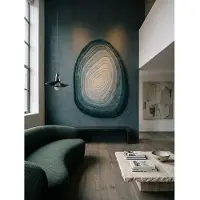 KADIMA DESIGN Teppich Wolle | Organische Form | Ombre Farbverlauf | Handgefertigt | Hoch-Tief-Flor-Effekt | 200x290cm